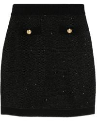 Elisabetta Franchi - Button-Embellishment Skirt - Lyst