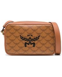 MCM - Small Himmel Lauretos Canvas Crossbody Bag - Lyst