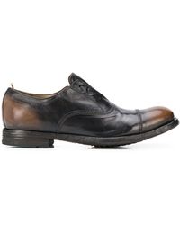 Officine Creative Leer Heritage Bootschoenen in het Bruin voor heren Heren Schoenen voor voor Instappers voor Bootschoenen 