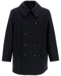 Kaptain Sunshine - Flap-Pockets Button Peacoat - Lyst