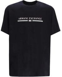 ARMANI EXCHANGE - Logo-Print Cotton T-Shirt - Lyst