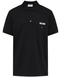 Moschino - Logo-Embroidered Polo Shirt - Lyst