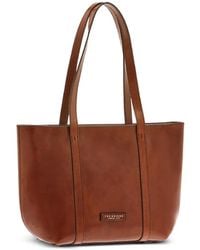 The Bridge - Leather Zip-Top Tote Bag - Lyst