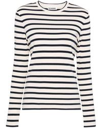 Jil Sander - Long-sleeve Striped T-shirt - Lyst