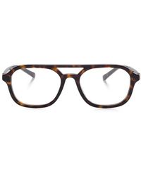 Gucci - Pilot-Frame Glasses - Lyst