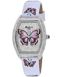 Christian Van Sant - Papillon Crystal-Embellished 36Mm Watch - Lyst