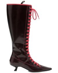 Marni - Schnürstiefel Mit Spitzer Kappe - Lyst