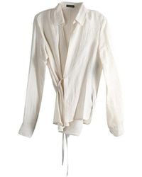 Ann Demeulemeester - Alba Wrap-Design Long-Sleeve Shirt - Lyst