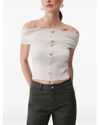 Liu Jo - Top Con Cuello Bardot - Lyst