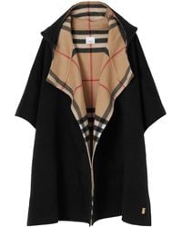 Burberry - Cashmere Reversible Hooded Cape - Lyst