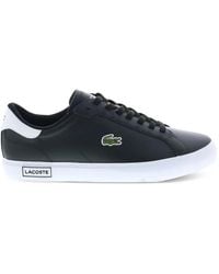 Lacoste - Powercourt Lace-Up Leather Sneakers - Lyst