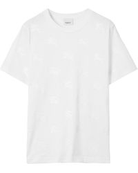Burberry - Ekd-print Cotton T-shirt - Lyst