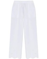 Hanro - Broderie Anglaise Scalloped Trousers - Lyst