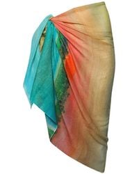 Donde Esteban - Formentera Landscape-Print Pareo - Lyst