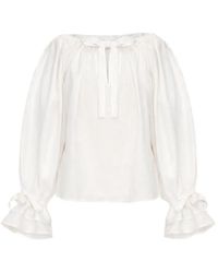 Sleeper - Cha-Cha Billowy-Sleeves Blouse - Lyst