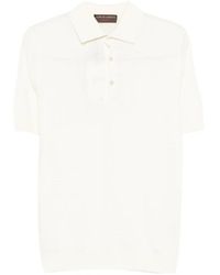 FILIPPO DE LAURENTIIS - Textured Knit Polo Shirt - Lyst