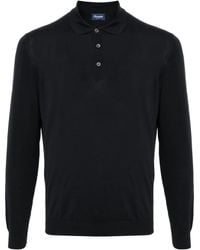 Drumohr - Fine-Knit Polo Shirt - Lyst