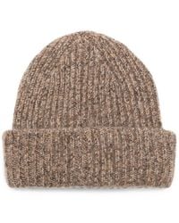 Soft Goat - Marled Ribbed-Knit Beanie Hat - Lyst