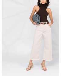 Patrizia Pepe Ausgestellte Cropped-Jeans - Mehrfarbig