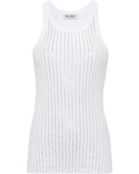 The Attico - Ribbed Jersey Tank - Lyst