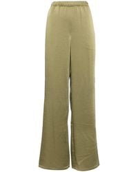 Vince - Satin-Finish Straight Trousers - Lyst