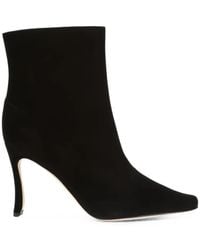 Manolo Blahnik - Gostatu Suede Ankle Boots - Lyst