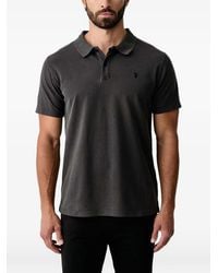 Trussardi - Logo-Embroidered Piqué Polo Shirt - Lyst
