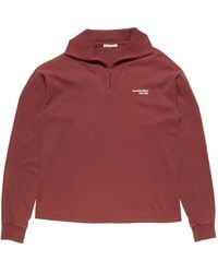 Acne Studios - Half-Zip Logo Sweatshirt - Lyst