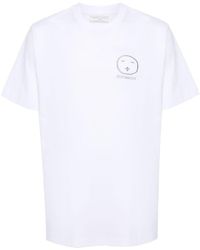 Societe Anonyme - Logo-embroidered Cotton T-shirt - Lyst