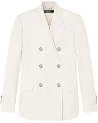 Versace - Double-Breasted Wool Blazer - Lyst
