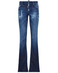 DSquared² - Distressed Flared Jeans - Lyst