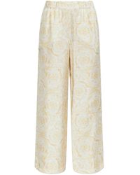 Versace - Broek Met Bloemenpatroon - Lyst