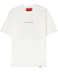 Vision Of Super - Logo-appliqué Cotton T-shirt - Lyst