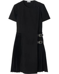 Burberry - Vestido corto cruzado - Lyst