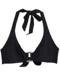 Heidi Klein - Bikinitop Met Halternek En Textuur - Lyst