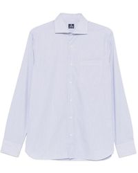 Truzzi - Pinstripe-Pattern Chest-Pocket Shirt - Lyst