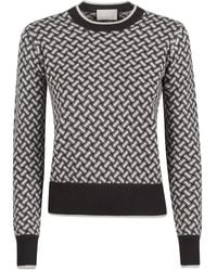 Drumohr - Trui Met Ronde Hals En Patroon - Lyst