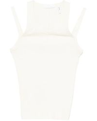 Helmut Lang - Ribbed Tank Top - Lyst