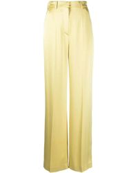 Nanushka - Kezia Satijnen Broek Met Wijde Pijpen - Lyst