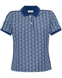Lacoste - Poloshirt Met Jacquard - Lyst