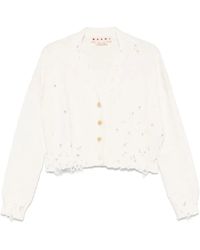 Marni - Patterned-Jacquard Cardigan - Lyst