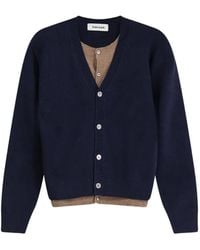 Tonywack - Layered-Effect Button-Up Cardigan - Lyst