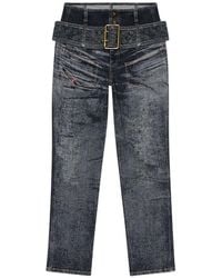 DIESEL - Belted D-Gorina Jeans - Lyst
