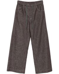 Brunello Cucinelli - Pantalones con cordones en la cintura - Lyst