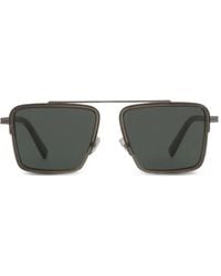 ZEGNA - Geometric-Frame Sunglasses - Lyst