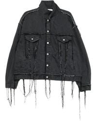 Midorikawa - Veste En Jean À Bords Francs - Lyst