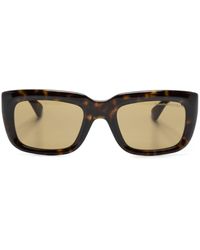 Alexander McQueen - Tortoiseshell-effect Square-frame Sunglasses - Lyst