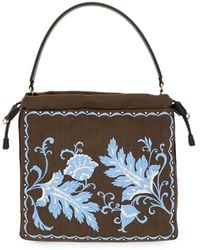 Etro - Sac À Main Médium À Fleurs Brodées Kalispera - Lyst