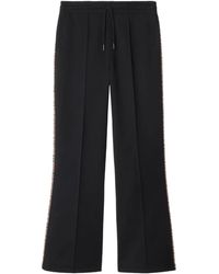 Burberry - Pantalones de chándal con ribete a cuadros - Lyst