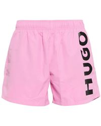 HUGO - Recycled Polyester Swim Shorts - Lyst